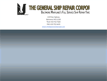 Tablet Screenshot of generalshiprepair.com